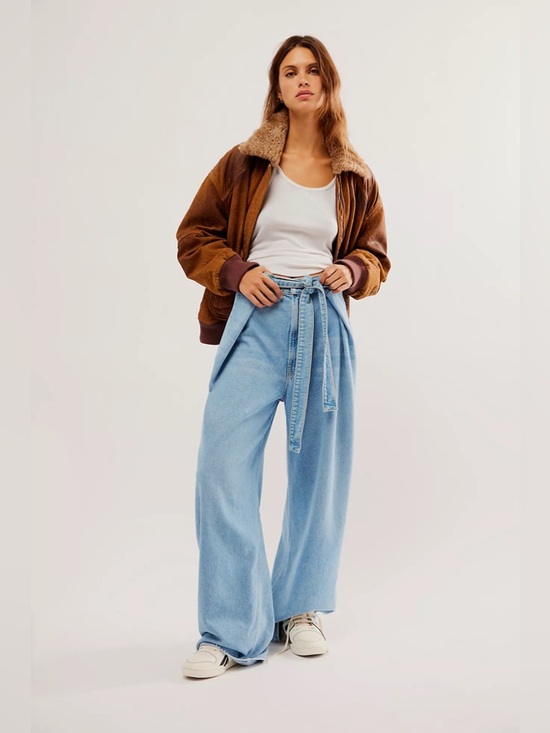 MOTHER Denim - MOTHER Snacks The Fold In Funnel Sneak Jeans 27 High-rise, Slouchy Extra Loose